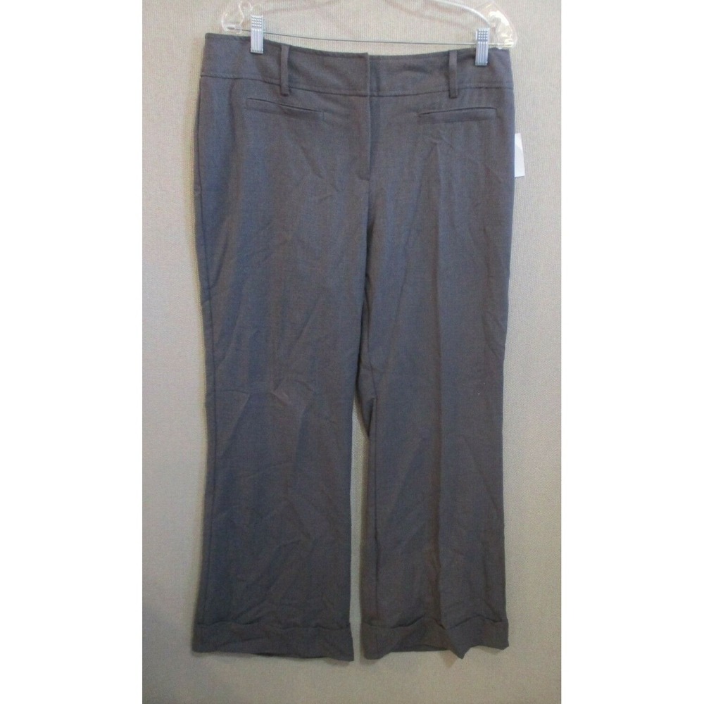 Studio 1940 Wide Leg Cuffed Pants Size 14 Gray NWT